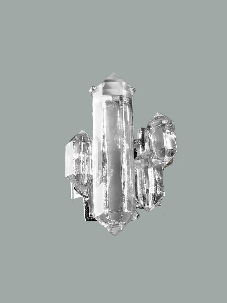 Protective Fortress Clear Quartz Ring | Ghost Castle Sterling Silver Design