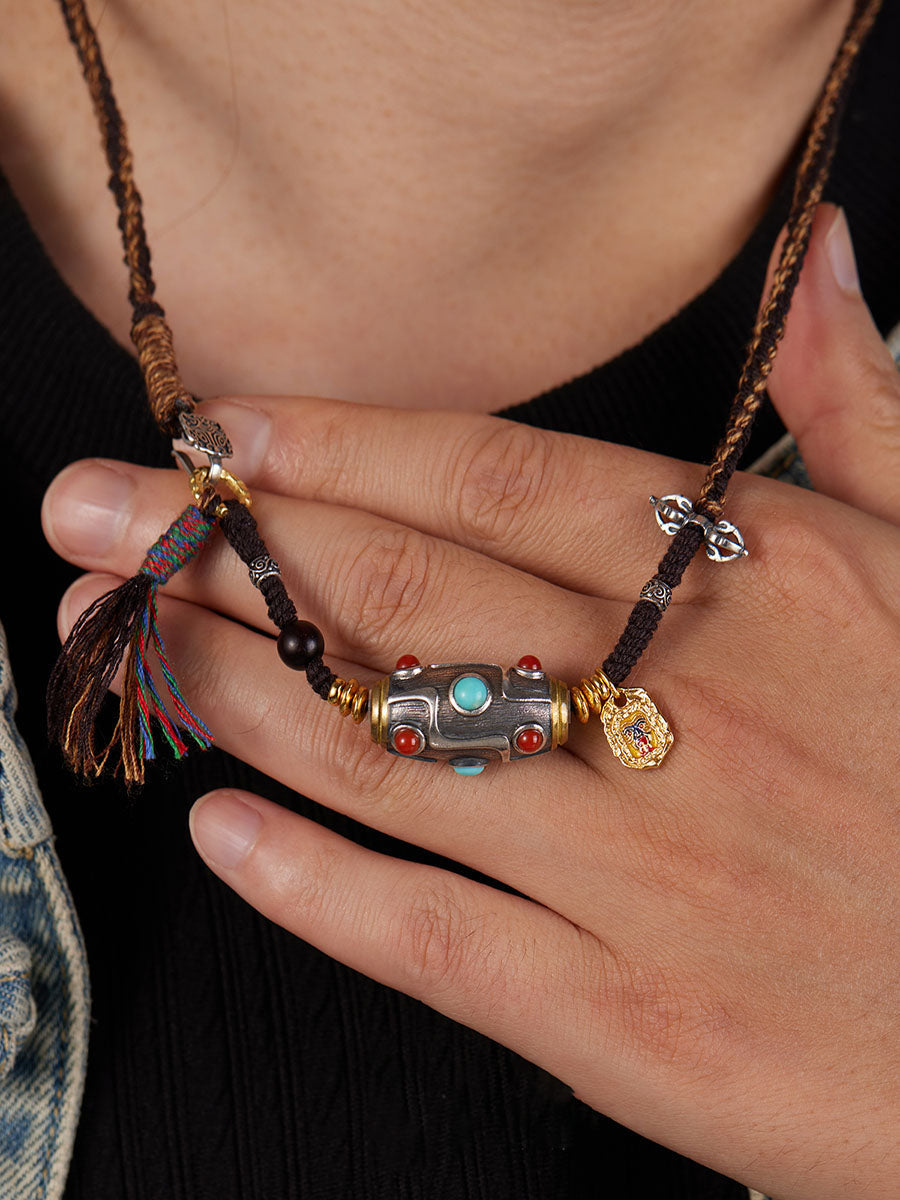 The Wisdom Guardian Gemstone Pendant