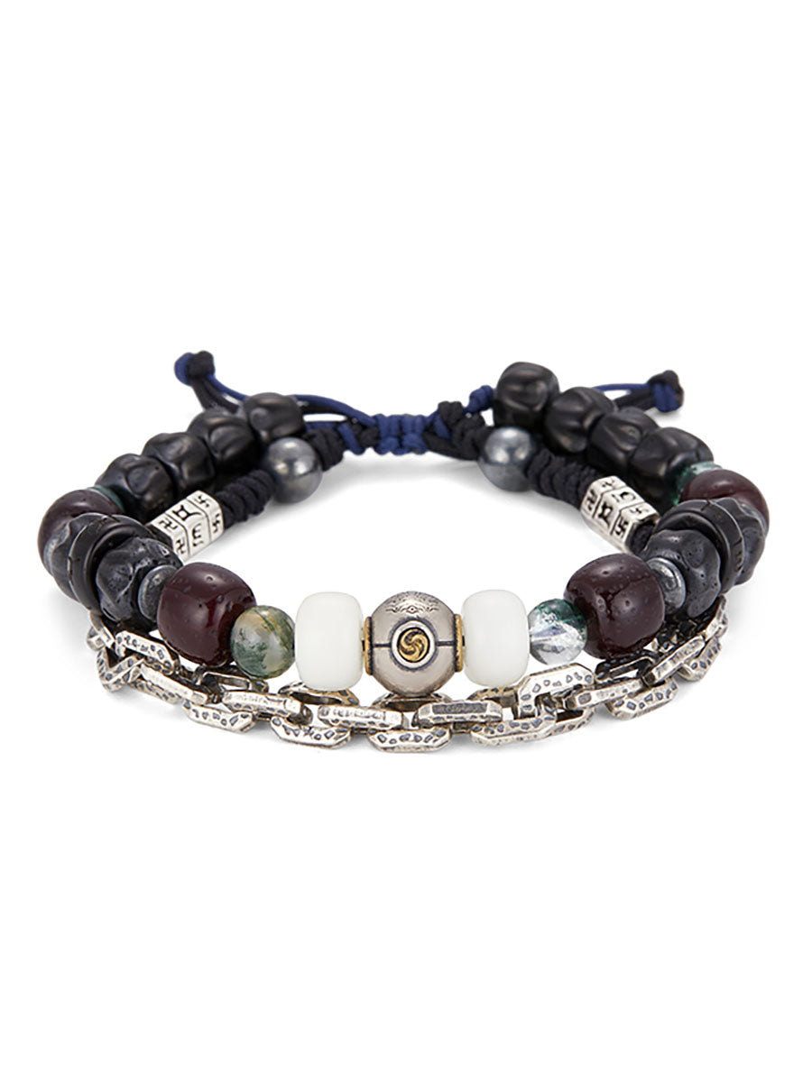 Pure Clarity Bodhi & Green Phantom Bracelet