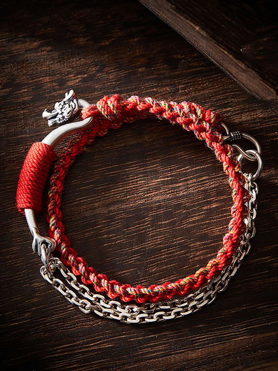 Drala Dragon Blessing Red Cord Bracelet