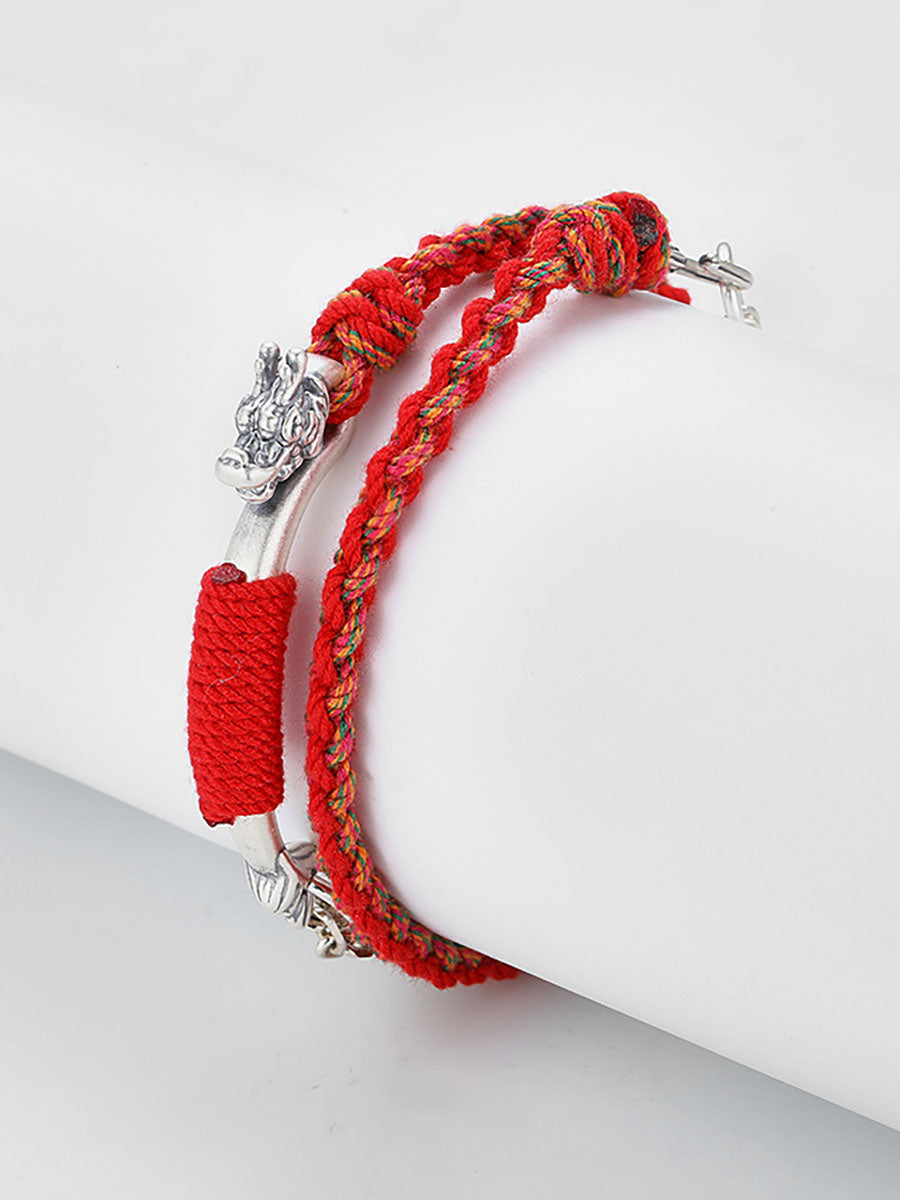 Drala Dragon Blessing Red Cord Bracelet