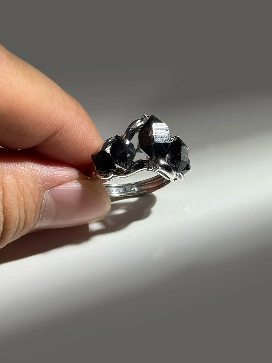 Healing Vitality Crystal Ring | Sterling Silver Energy Jewelry