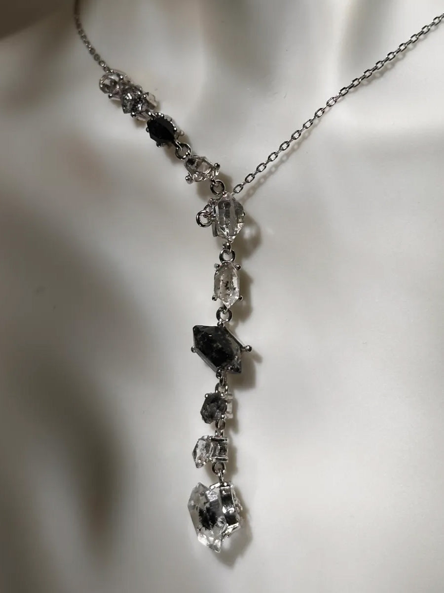 Purity Starfall Crystal Necklace | Sterling Silver & Clear Quartz