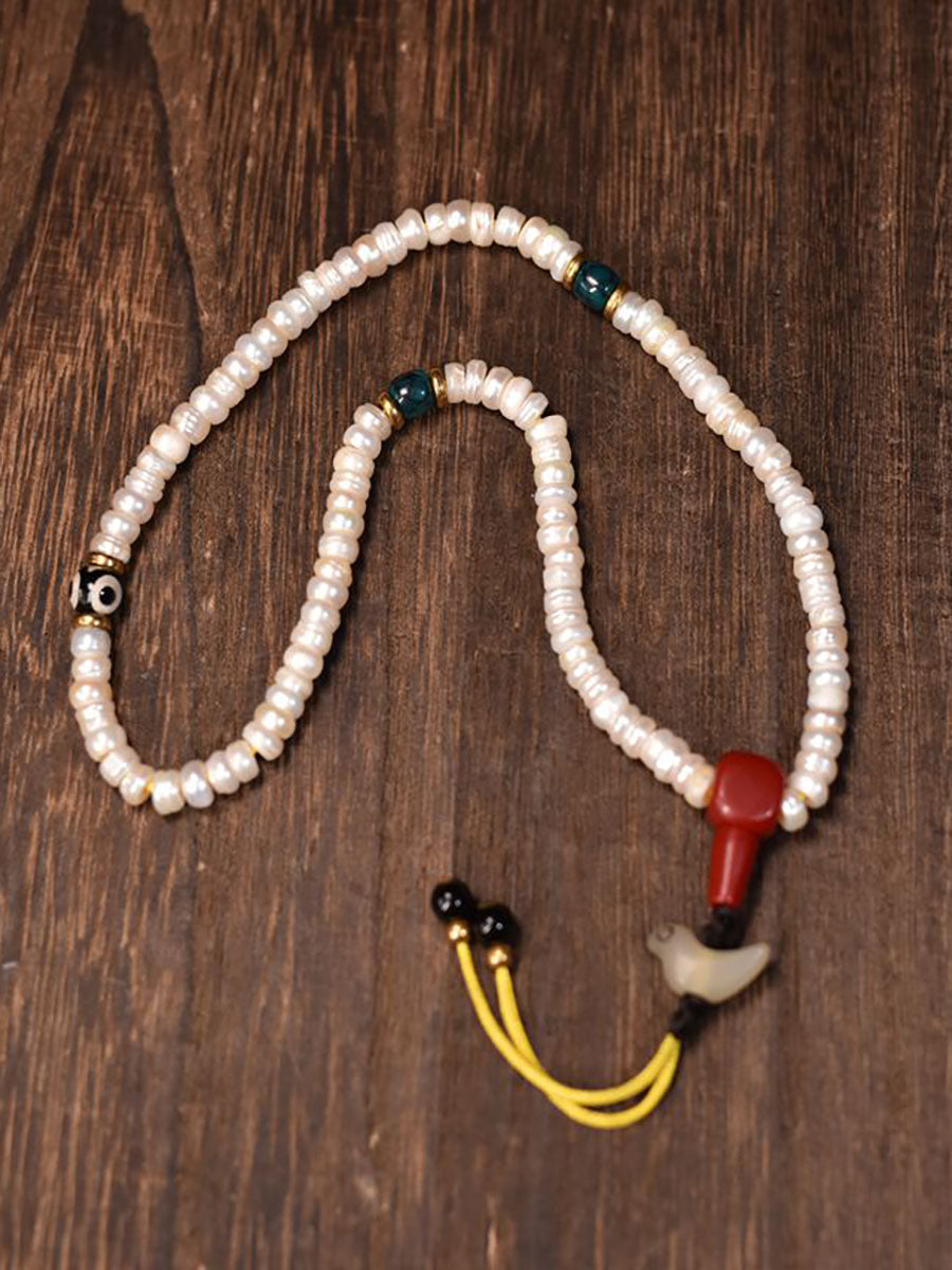 Nobility Wellness Longevity Antique Pearl Mala