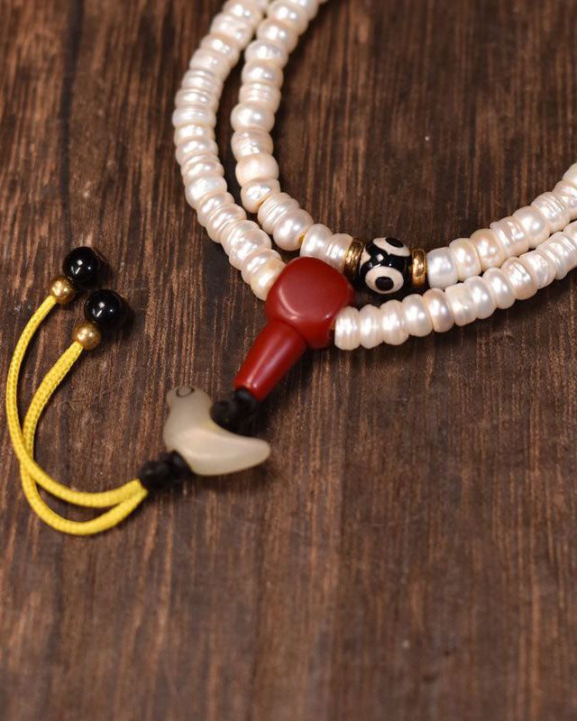 Nobility Wellness Longevity Antique Pearl Mala